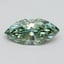 3.00 Ct. Fancy Vivid Pacific Green Marquise Lab Grown Diamond