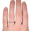 The Salena Ring, smallzoomed in top view on a hand