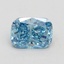 1.00 Ct. Fancy Vivid Blue Cushion Lab Grown Diamond