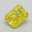 0.98 Ct. Fancy Vivid Yellow Radiant Lab Grown Diamond