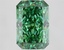 4.01 Ct. Fancy Vivid  Green Radiant Lab Grown Diamond
