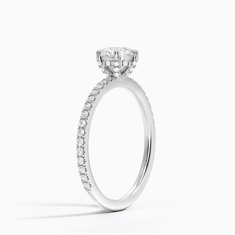 Six Prong Diamond Gallery Ring