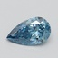 0.50 Ct. Fancuy Vivid Blue Pear Lab Grown Diamond