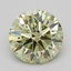 1.06 Ct. Fancy Intense  Green Round Lab Grown Diamond