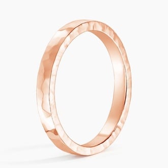 2.5mm Hammered Quattro Wedding Ring