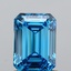 1.00 Ct. Fancy Vivid Blue Emerald Lab Grown Diamond
