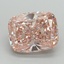 3.15 Ct. Fancy Vivid Pink Cushion Lab Grown Diamond