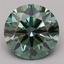 2.30 Ct. Fancy Vivid Green Round Lab Grown Diamond