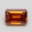 2.01 Ct. Fancy Vivid Orange Emerald Lab Grown Diamond