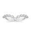 18K White Gold Tapered Milan Diamond Ring, smalltop view