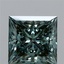 2.55 Ct. Fancy Vivid Green Princess Lab Grown Diamond