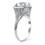 The Joannie Ring, smalltop view on a hand