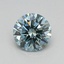 0.45 Ct. Fancy Vivid Blue Green Round Lab Grown Diamond