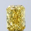 2.56 Ct. Fancy Vivid Yellow Radiant Lab Grown Diamond