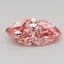 0.51 Ct. Fancy Vivid Pink Marquise Lab Grown Diamond