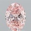2.50 Ct. Fancy Vivid Pink Oval Lab Grown Diamond