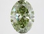 3.0 Ct. Fancy Vivid Green Oval Lab Grown Diamond