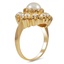 The Rhona Ring, smalltop view on a hand
