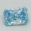 3.05 Ct. Fancy Vivid Blue Radiant Lab Grown Diamond