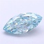 2.02 Ct. Fancy Intense Greenish Blue Marquise Lab Grown Diamond