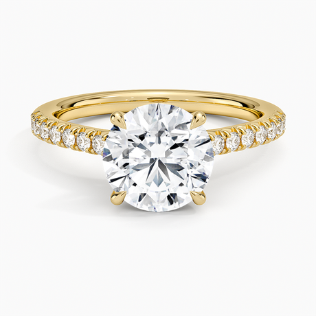 18K Yellow Gold Delicate Sienna Diamond Ring