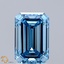 2.01 Ct. Fancy Vivid Blue Emerald Lab Grown Diamond