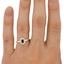 The Sima Ring, smallzoomed in top view on a hand