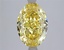 4.08 Ct. Fancy Intense  Yellow Oval Lab Grown Diamond