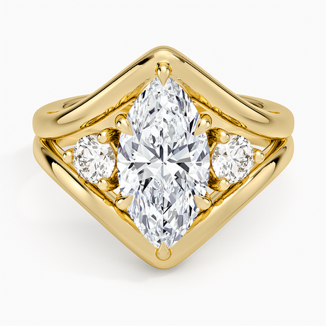 Frame Three Stone Diamond Ring (1/3 ct. tw.)