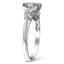 The Bahati Ring, smalltop view on a hand