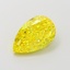 1.74 Ct. Fancy Vivid  Yellow Pear Lab Grown Diamond