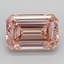3.78 Ct. Fancy Intense  Pink Emerald Lab Grown Diamond