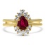 Modern Ruby Vintage Ring