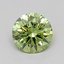 0.34 Ct. Fancy Vivid  Green Round Lab Grown Diamond