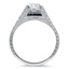 Vintage-Inspired Split Shank Diamond Ring, smallside view