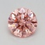 0.61 Ct. Fancy Vivid Pink Round Lab Grown Diamond