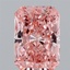 2.08 Ct. Fancy Vivid Pink Radiant Lab Grown Diamond