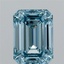 4.15 Ct. Fancy Vivid Blue Emerald Lab Grown Diamond