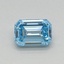 0.34 Ct. Fancy Intense Blue Emerald Lab Grown Diamond