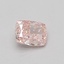 0.57 Ct. Fancy Vivid Pink Cushion Lab Grown Diamond