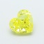 1.06 Ct. Fancy Vivid  Yellow Heart Lab Grown Diamond