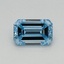 0.35 Ct. Fancy Intense Blue Emerald Lab Grown Diamond