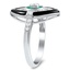 The Frisco Ring, smalltop view on a hand
