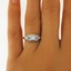 The Moravia Ring, smalltop view on a hand