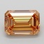 2.10 Ct. Fancy Light  Brown Emerald Lab Grown Diamond