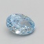 3.01 Ct. Fancy Vivid Blue Oval Lab Grown Diamond