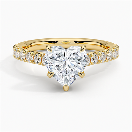 18K Yellow Gold Sienna Half Coverage Hidden Accents Diamond Ring (1/2 ct. tw.)