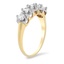 The Olevia Ring, smalltop view on a hand