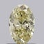 0.65 Ct. Fancy Light Yellow Oval Lab Grown Diamond