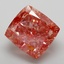 7.67 Ct. Fancy Vivid  Pink Cushion Lab Grown Diamond